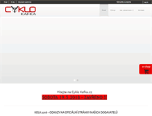 Tablet Screenshot of cyklo-kafka.cz